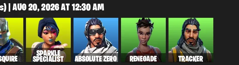 Fortnite account inventory for LVL 180 - Royale Knight - Black Knight - 7 Outfits