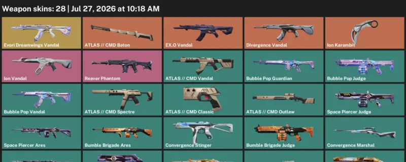 Valorant Accounts listing: LVL 65 · Ion Karambit · 28 Skins - Platinum 1, 28 skins