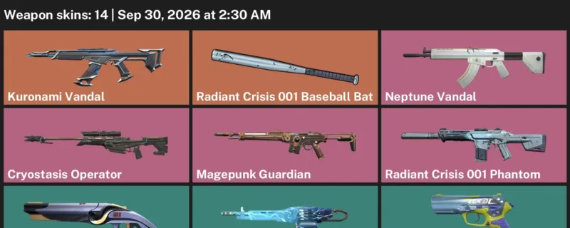Valorant account inventory for LVL 192 · Kuronami Vandal & Neptune Vandal