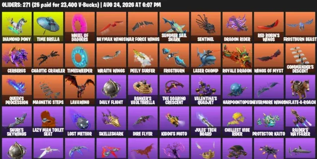 Fortnite account inventory for LVL 5892 - Breakpoint - Darth Vader - 408 Outfits