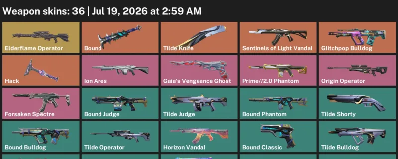 Valorant Accounts listing: LVL 58 · Tilde Knife · 36 Skins - Bronze 3, 36 skins