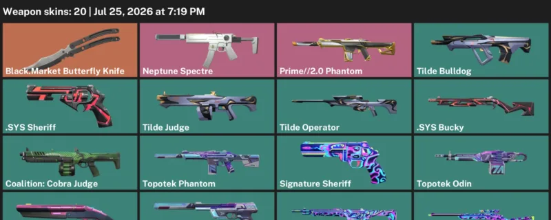 Valorant Accounts listing: LVL 40 · Black.Market Butterfly Knife · 20 Skins - Silver 2, 20 skins