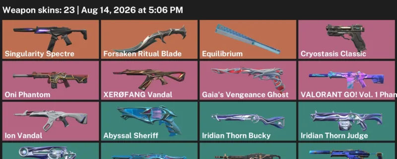 Valorant account inventory for LVL 89 · Forsaken Ritual Blade & Ion Vandal