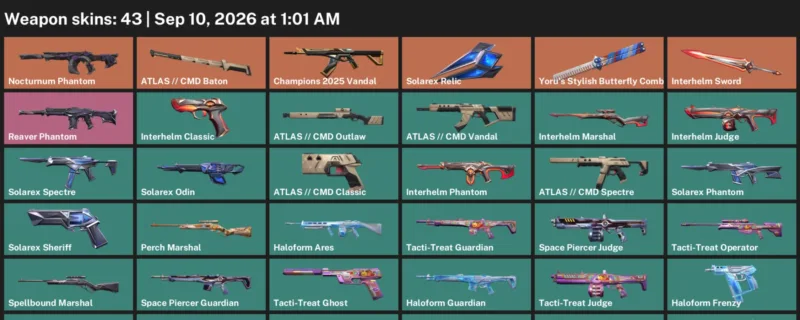 Valorant account inventory for LVL 60 · Cmd Vandal & Cmd Baton