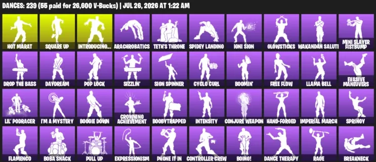 Fortnite Accounts listing: LVL 2883 - Blizzard Bomber - Blue Striker - 427 Outfits - 427 outfits