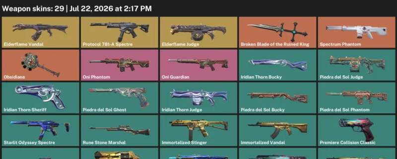 Valorant Accounts listing: LVL 71 · Broken Blade of the Ruined King · 29 Skins - Iron 3, 29 skins