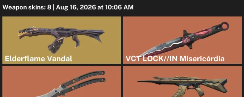 Valorant account inventory for LVL 99 · Araxys Vandal & Elderflame Vandal