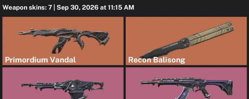 Valorant account inventory for LVL 85 · Reaver Vandal & Infantry Operator