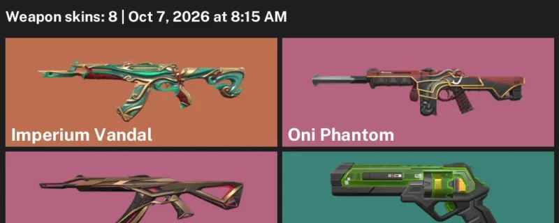 Valorant account inventory for LVL 121 · Oni Phantom & XerØFang Vandal