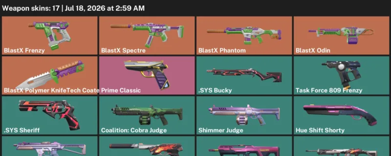 Valorant Accounts listing: LVL 24 · BlastX Polymer KnifeTech Coated Knife · 17 Skins - Silver 3, 17 skins