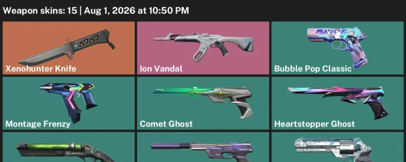Valorant account inventory for LVL 214 · Xenohunter Knife & Game Over Sheriff