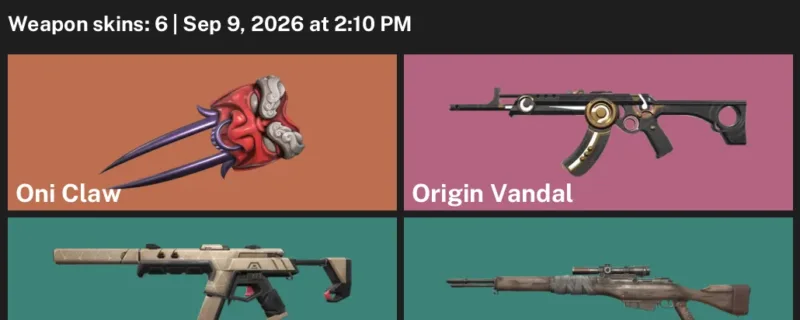 Valorant account inventory for LVL 41 · Infantry Operator & Origin Vandal