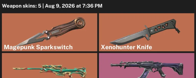 Valorant account inventory for LVL 67 · Xenohunter Knife & Reaver Vandal