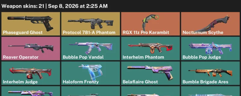 Valorant account inventory for LVL 25 · Nocturnum Scythe & RGX 11z Pro Karambit