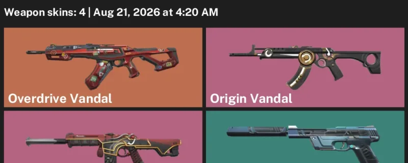 Valorant account inventory for LVL 116 · Oni Phantom & Overdrive Vandal