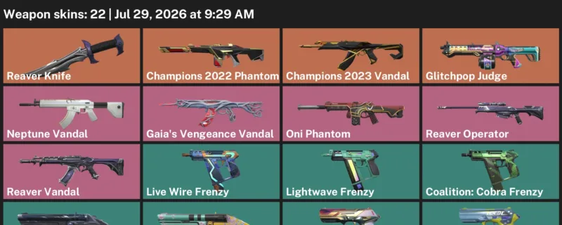 Valorant Accounts listing: LVL 193 · Reaver Knife · 22 Skins - Silver 1, 22 skins