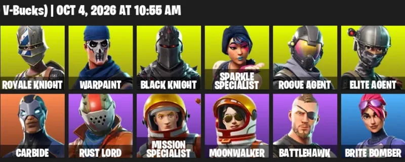 Fortnite account inventory for Blue Squire - The Reaper - 20 Outfits