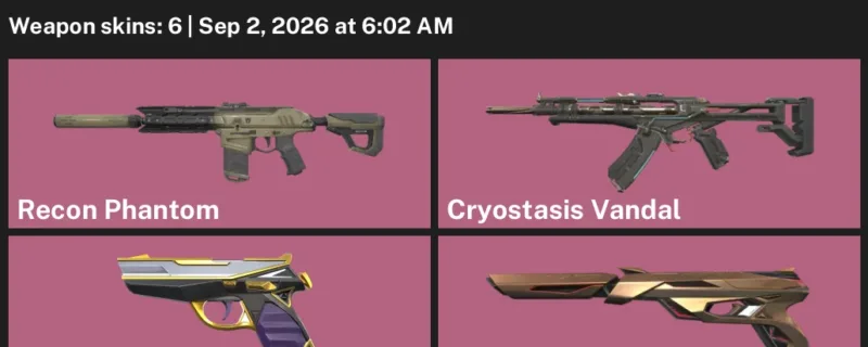 Valorant account inventory for LVL 94 · Prime Classic & Recon Phantom