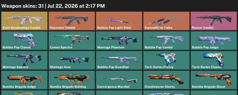 Valorant Accounts listing: LVL 38 · Kuronami no Yaiba · 31 Skins - Bronze 1, 31 skins