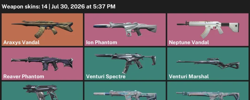 Valorant Accounts listing: LVL 61 · 9 Lives Ares & 9 Lives Guardian · 14 Skins - Bronze 1, 14 skins