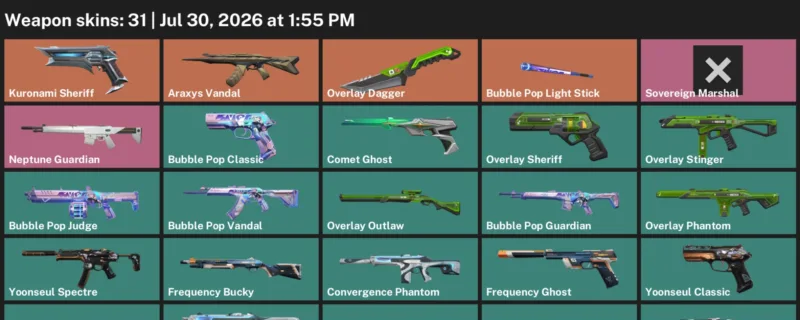 Valorant Accounts listing: LVL 57 · Overlay Dagger · 31 Skins - Gold 2, 31 skins