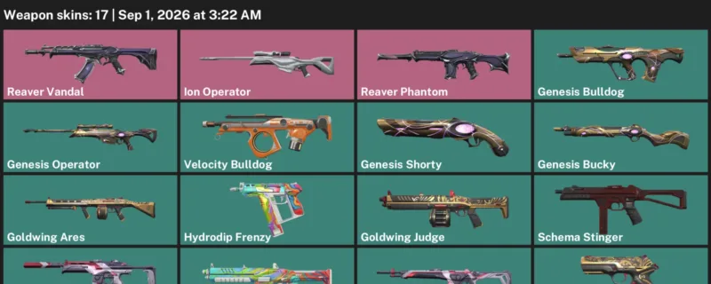 Valorant account inventory for LVL 81 · Genesis Operator & Aero Spectre