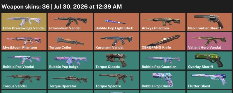 Valorant Accounts listing: LVL 99 · XERØFANG Knife · 36 Skins - Platinum 1, 36 skins