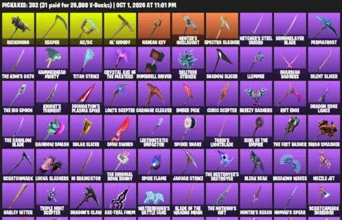 Fortnite account inventory for Darth Vader - Sub Commander - 120 Outfits