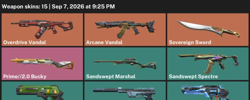 Valorant account inventory for LVL 99 · Arcane Vandal & Overdrive Vandal