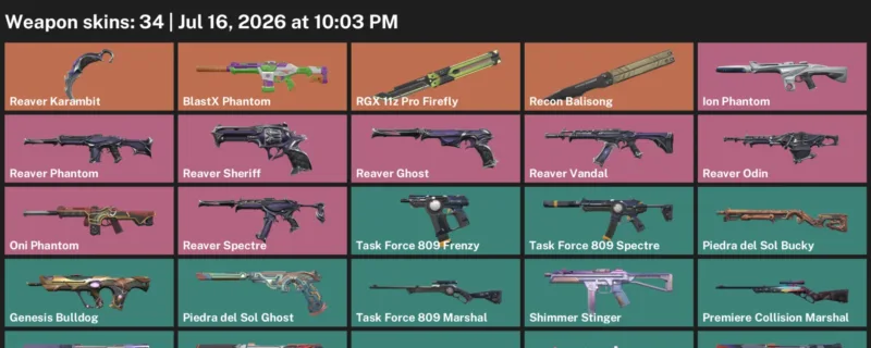Valorant Accounts listing: LVL 63 · Reaver Karambit · 34 Skins - Silver 3, 34 skins