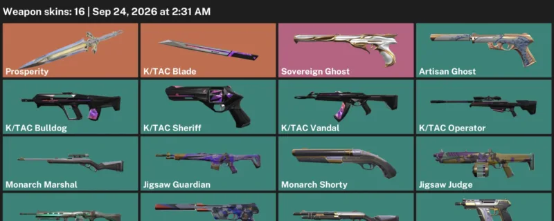 Valorant account inventory for LVL 107 · Tac Blade & Tac Operator