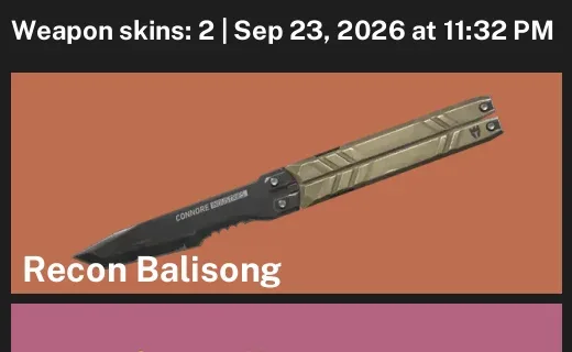 Valorant account inventory for LVL 56 · 2 Skins Prime Vandal & Prime Vandal & Recon Balisong