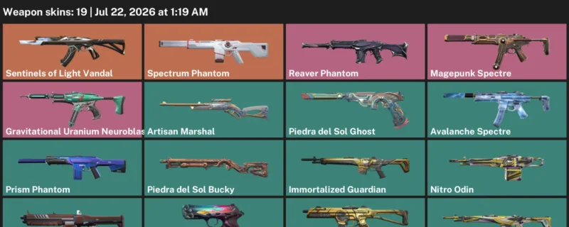 Valorant Accounts listing: LVL 38 · Artisan Marshal & Avalanche Spectre · 19 Skins - Silver 2, 19 skins