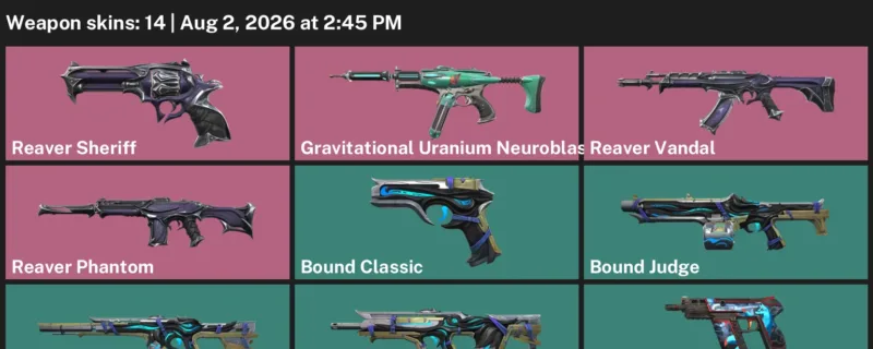 Valorant account inventory for LVL 53 · Bound Phantom & Gravitational Uranium Neuroblaster Spectre