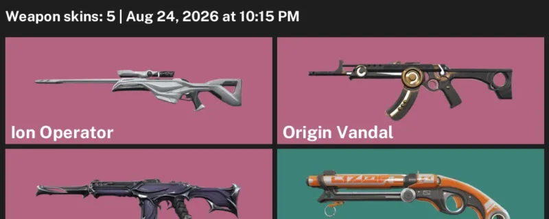 Valorant account inventory for LVL 67 · Reaver Phantom & Game Over Sheriff & Ion Operator