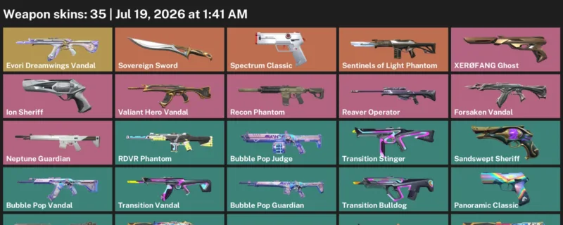 Valorant Accounts listing: LVL 84 · Sovereign Sword · 35 Skins - Silver 1, 35 skins