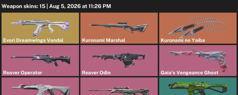 Valorant account inventory for LVL 23 · Ion Vandal & Forsaken Operator