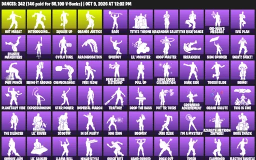 Fortnite account inventory for Travis Scott - Polo Prodigy - 120 Outfits
