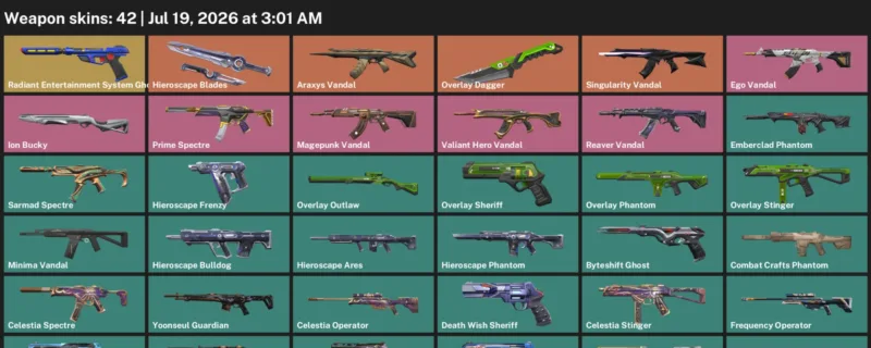 Valorant Accounts listing: LVL 102 · Overlay Dagger · 42 Skins - Iron 2, 42 skins