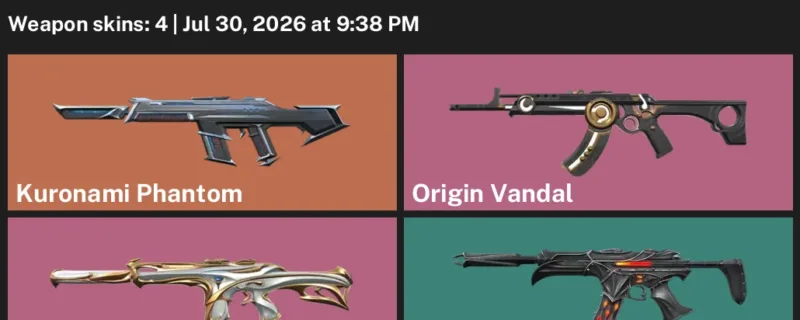 Valorant Accounts listing: LVL 23 · Emberclad Spectre & Kuronami Phantom · 4 Skins - Unranked, 4 skins