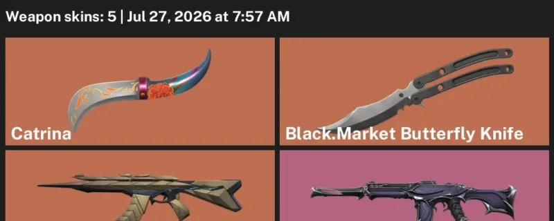 Valorant Accounts listing: LVL 47 · Black.Market Butterfly Knife · 5 Skins - Bronze 2, 5 skins