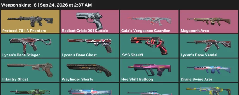 Valorant account inventory for LVL 26 · Sys Sheriff & Coalition: Cobra Judge & 18 Skins .Sys Sheriff
