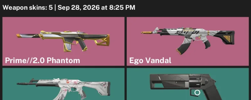 Valorant account inventory for LVL 66 · Ego Vandal & Minima Sheriff & 2.0 Phantom