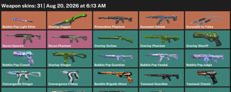 Valorant account inventory for LVL 58 · Kuronami no Yaiba & Overlay Dagger & 31 Skins Kuronami no Yaiba