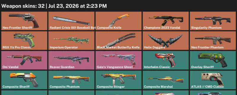 Valorant Accounts listing: LVL 163 · Black.Market Butterfly Knife & Composite Knife · 32 Skins - Silver 1, 32 skins