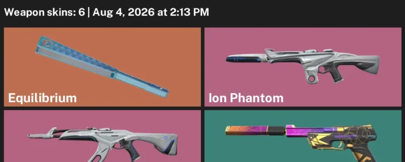 Valorant account inventory for LVL 130 · Ion Vandal & Ion Phantom