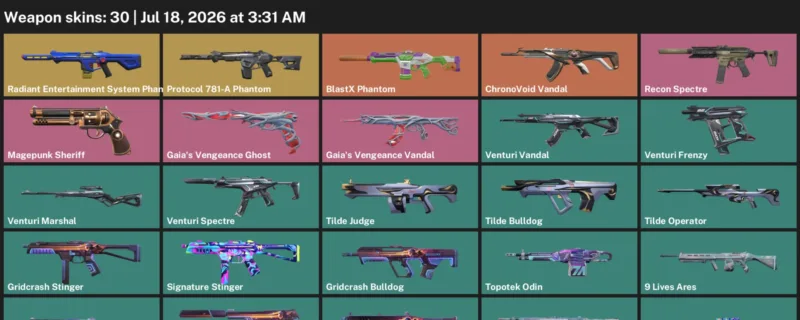 Valorant Accounts listing: LVL 101 · 9 Lives Ares & 9 Lives Guardian · 30 Skins - Platinum 2, 30 skins