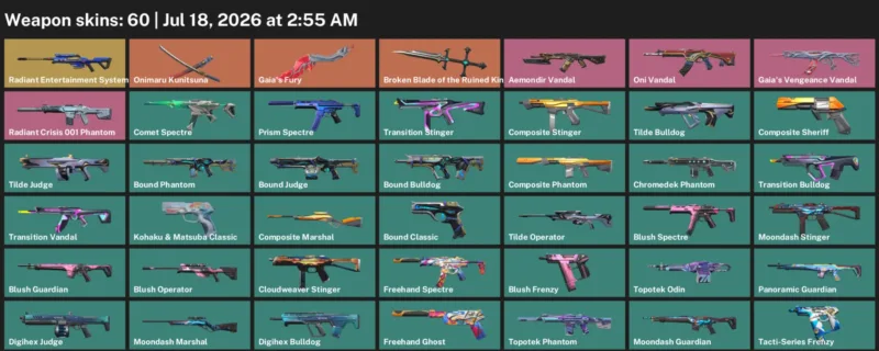 Valorant Accounts listing: LVL 88 · Broken Blade of the Ruined King · 60 Skins - Silver 3, 60 skins