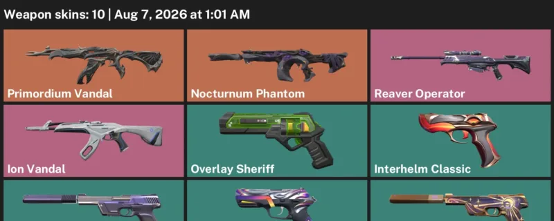 Valorant account inventory for LVL 94 · Reaver Operator & Nocturnum Phantom