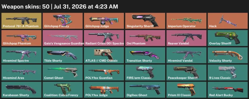 Valorant Accounts listing: LVL 468 · 9 Lives Classic & ATLAS // CMD Classic · 50 Skins - Bronze 3, 50 skins